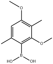 2,4-二甲氧基-3,6-二甲基苯硼酸 结构式