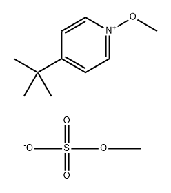 Pyridinium, 4-(1,1-dimethylethyl)-1-methoxy-, methyl sulfate (1:1) 化学構造式