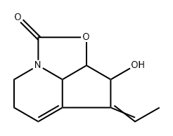 1H-2-Oxa-7a-azacyclopent[cd]inden-1-one,  4-ethylidene-2a,3,4,6,7,7b-hexahydro-3-hydroxy-,  (2a-alpha-,3-alpha-,4E,7b-alpha-)-  (9CI)|