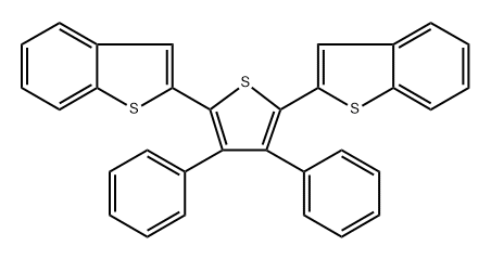 2,2'-(3,4-DIPHENYLTHIOPHENE-2,5-DIYL)DIBENZO[B]THIOPHENE Structure