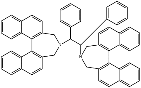 11BS,11'BS)- 4,4'-[(1R,2R)-1,2-DIPHENYL-1,2-ETHANEDIYL]BIS[4,5-DIHYDRO-H-DINAPHTH[2,1-C:1',2'-E]AZEPINE 结构式