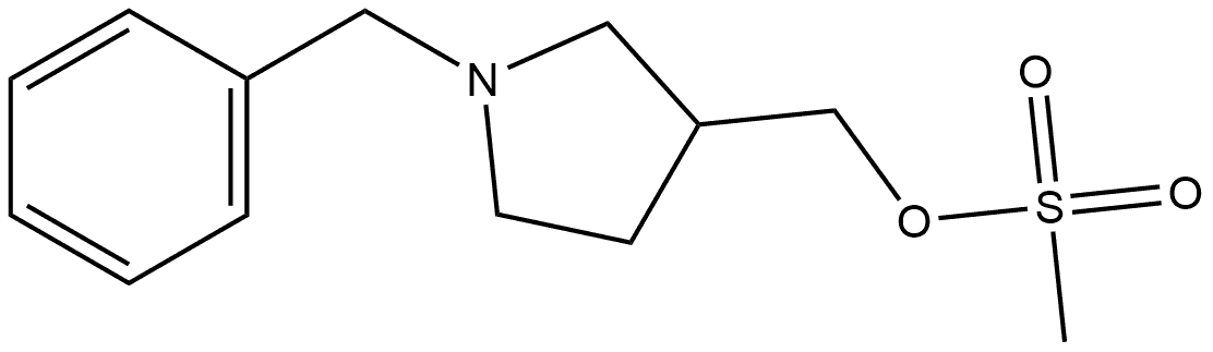 3-Pyrrolidinemethanol, 1-(phenylmethyl)-, 3-methanesulfonate