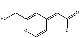 2H-Furo[2,3-c]pyran-2-one, 5-(hydroxymethyl)-3-methyl- Structure