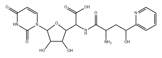 5-[[2-Amino-4-hydroxy-1-oxo-4-(2-pyridinyl)butyl]amino]-1-(3,4-dihydro-2,4-dioxopyrimidin-1(2H)-yl)-1,5-dideoxy-β-D-allofuranuronic acid|