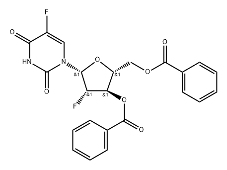 952651-49-9 ((2R,3R,4S,5R)-3-(苯甲酰氧基)-4-氟-5-(5-氟-2,4-二氧代-3,4-二氢嘧啶-1(2H)-基)四氢呋喃-2 -基)苯甲酸甲酯