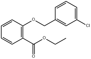 ethyl 2-((3-chlorobenzyl)oxy)benzoate Structure