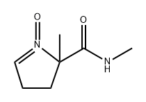 2H-Pyrrole-2-carboxamide,  3,4-dihydro-N,2-dimethyl-,  1-oxide,  radical  ion(1+) Structure