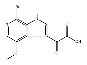 2-(7-bromo-4-methoxy-1H-pyrrolo[2,3-c]pyridin-3-yl)-2-oxoacetic acid,954215-12-4,结构式