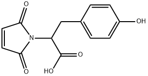 1H-Pyrrole-1-acetic acid, 2,5-dihydro-α-[(4-hydroxyphenyl)methyl]-2,5-dioxo Structure
