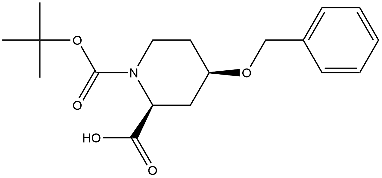 1-(1,1-Dimethylethyl) (2S,4R)-4-(phenylmethoxy)-1,2-piperidinedicarboxylate,955016-26-9,结构式