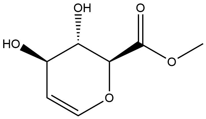 D-lyxo-Hex-5-enonic acid, 2,6-anhydro-5-deoxy-, methyl ester Structure