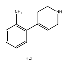 Benzenamine, 2-(1,2,3,6-tetrahydro-4-pyridinyl)-, hydrochloride (1:2) 化学構造式