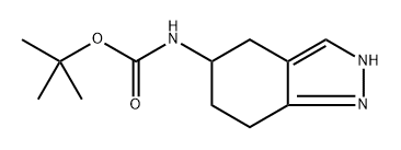 Carbamic acid, N-(4,5,6,7-tetrahydro-2H-indazol-5-yl)-, 1,1-dimethylethyl ester, (-)- Struktur