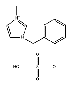 1-苄基-3-甲基咪唑硫酸氢盐, 956597-95-8, 结构式