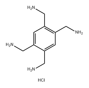 Benzene-1,2,4,5-tetrayltetramethanamine tetrahydrochloride Structure