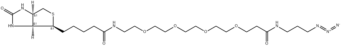 Biotin-peg-azide 化学構造式