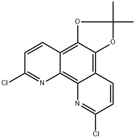 6,9-Dichloro-2,2-dimethyl-1,3-dioxolo[4,5-f][1,10]phenanthroline Struktur