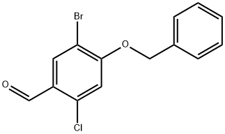 4-(Benzyloxy)-5-bromo-2-chlorobenzaldehyde 化学構造式