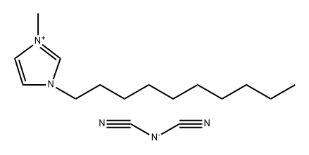 1H-Imidazolium, 3-decyl-1-methyl-, salt with N-cyanocyanamide (1:1)|1-癸基-3- 甲基味唑二腈胺盐