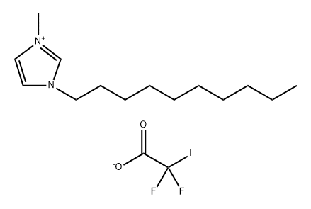 1-癸基-3- 甲基味唑三氟乙酸盐 结构式