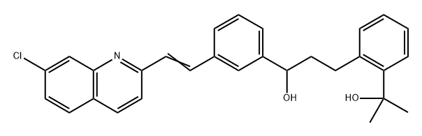 Montelukast (3RS)-Hydroxy Propanol Structure