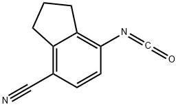 7-isocyanato-2,3-dihydro-1H-indene-4-carbonitrile Struktur