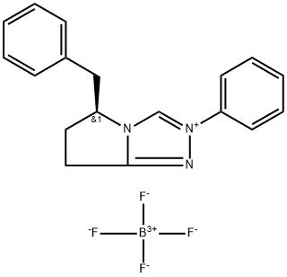 (S)-5-Benzyl-2-phenyl-6,7-dihydro-5H-pyrrolo[2,1-c][1,2,4]triazol-2-ium tetrafluoroborate|苄基五元环苯肼三氮唑