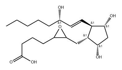 5(6)-epoxyprostaglandin F1 alpha Structure