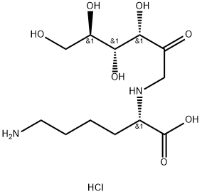 α-Fructoselysine Dihydrochloride 化学構造式