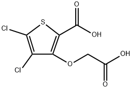 2-Thiophenecarboxylic acid, 3-(carboxymethoxy)-4,5-dichloro- Struktur