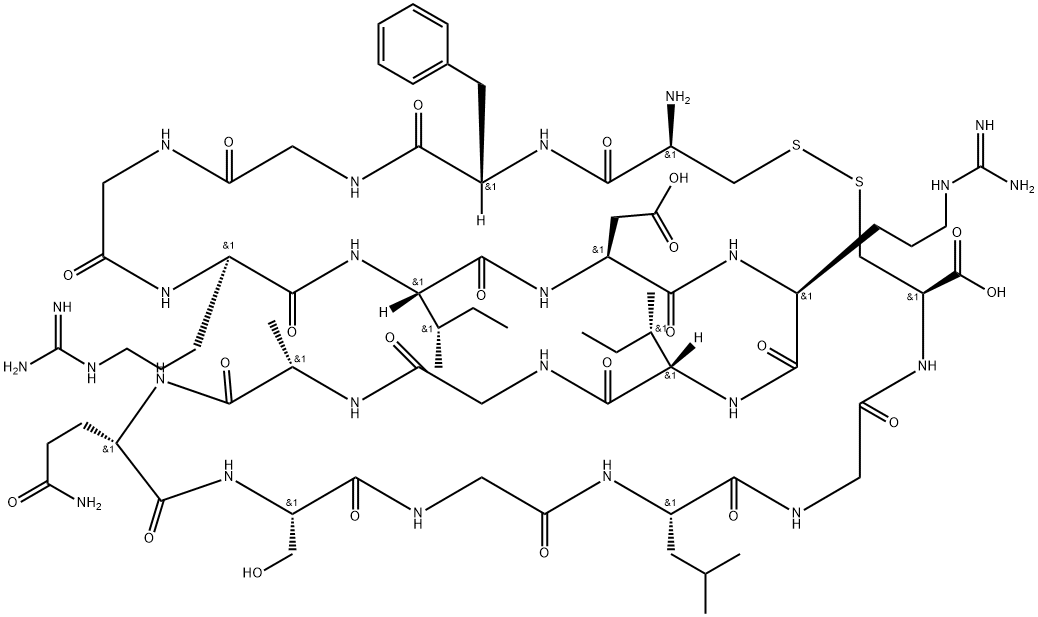 atrial natriuretic factor (7-23) 化学構造式