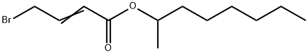 1-Methylheptyl 4-bromo-2-butenoate,96248-31-6,结构式