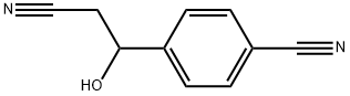 4-Cyano-β-hydroxybenzenepropanenitrile Structure