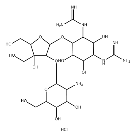 5'-hydroxy-2''-demethyldihydrostreptomycin Struktur