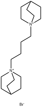 1-Azoniabicyclo[2.2.2]octane, 1,1'-(1,4-butanediyl)bis-, bromide (1:2) Struktur