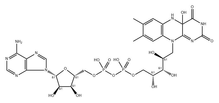 4a-hydroxy-FAD Struktur