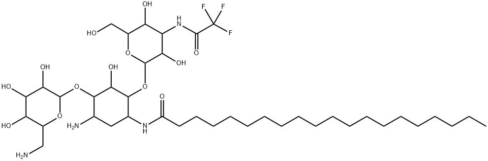 1-eicosanoyl-3''-N-(trifluoroacetyl)kanamycin Struktur