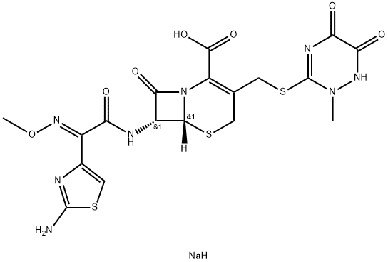 头孢曲松钠E-异构体,97164-54-0,结构式