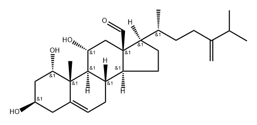 1α,3β,11α-Trihydroxyergosta-5,24(28)-dien-18-al|