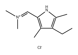 1H-Pyrrole-2-methanaminium, 4-ethyl-N,N,3,5-tetramethyl-, chloride (1:1) Structure