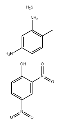 Phenol, 2,4-dinitro-, reaction products with 4-methyl-1,3-benzenediamine and sulfur Structure