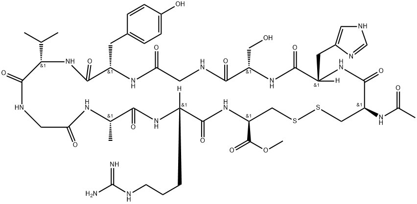 N-ACETYL-TRANSFORMING GROWTH FACTOR-A FRAGMENT 34-43 METHYL ESTER HUMAN) Structure