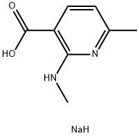 3-Pyridinecarboxylic acid, 6-methyl-2-(methylamino)-, sodium salt (1:1)|