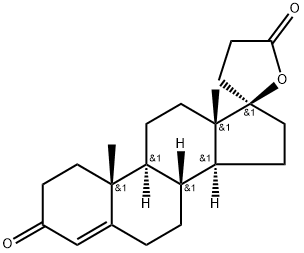 3-oxopregn-4-ene-21,17alpha-carbolactone  Struktur