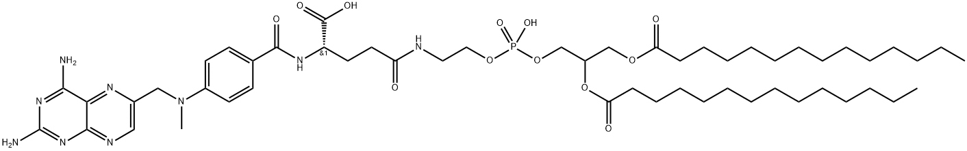 methotrexate-gamma-1,2-dimyristoylphosphatidylethanolamine Structure