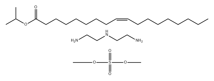 9-Octadecenoic acid (Z)-, 1-methylethyl ester, reaction products with diethylenetriamine, di-Me sulfate-quaternized Structure