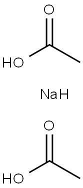 Acetic acid, sodium salt (1:1), mixt. with acetic acid Struktur
