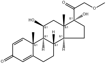 Pregna-1,4-diene-3,20-dione, 11,17-dihydroxy-21-methoxy-, (11β)- (9CI) Structure