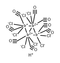 dihydrogen octacarbonyloctachlorotetrairidate(2-) Structure