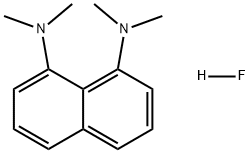 1,8-Naphthalenediamine, N1,N1,N8,N8-tetramethyl-, hydrofluoride (1:1) 化学構造式
